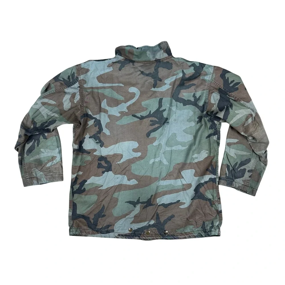 VTG US Army Chemical Protective Jacket‎ Olive Drab Large 80s Military Surplus